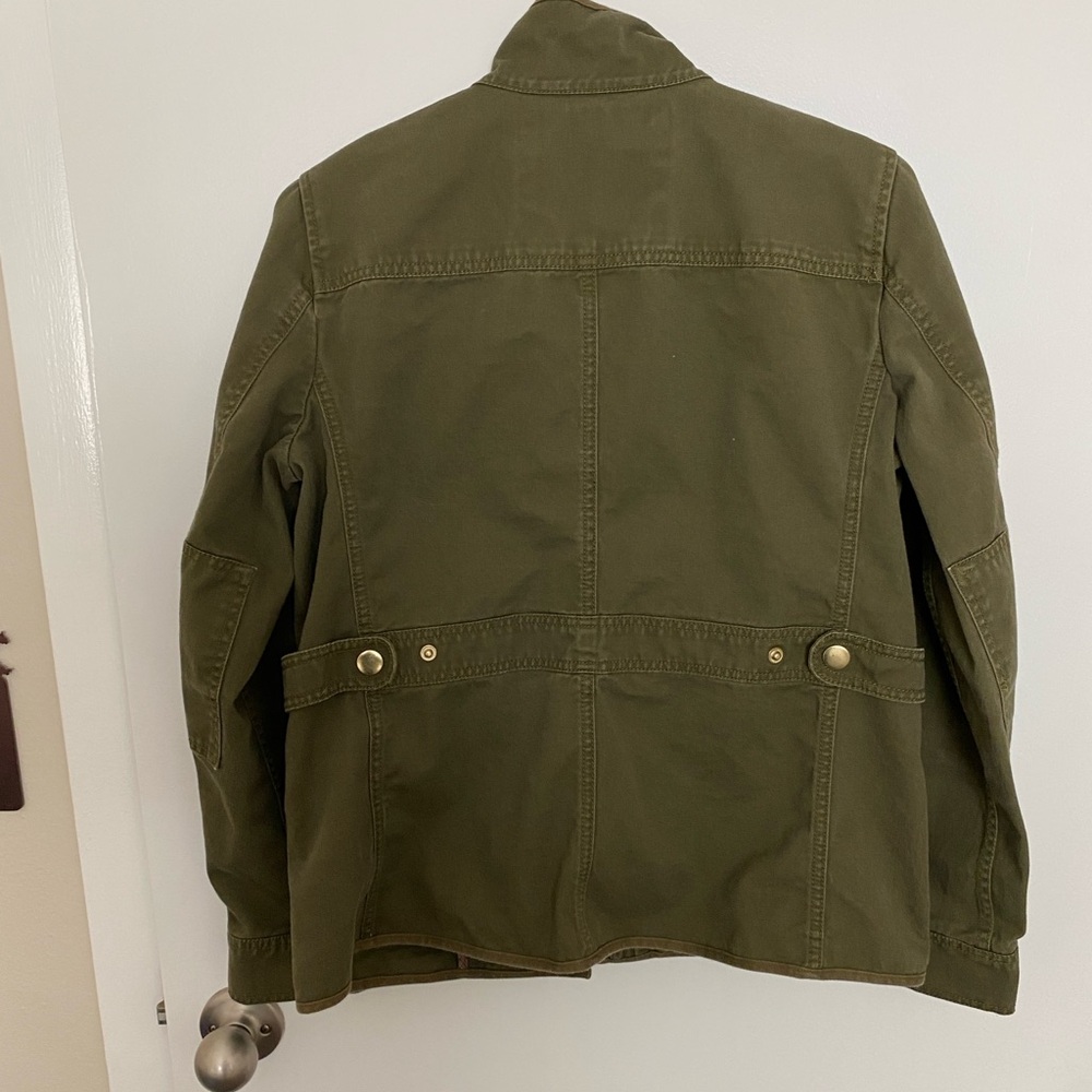J.Crew Olive Jacket with Gold Zipper - Picture 5 of 14
